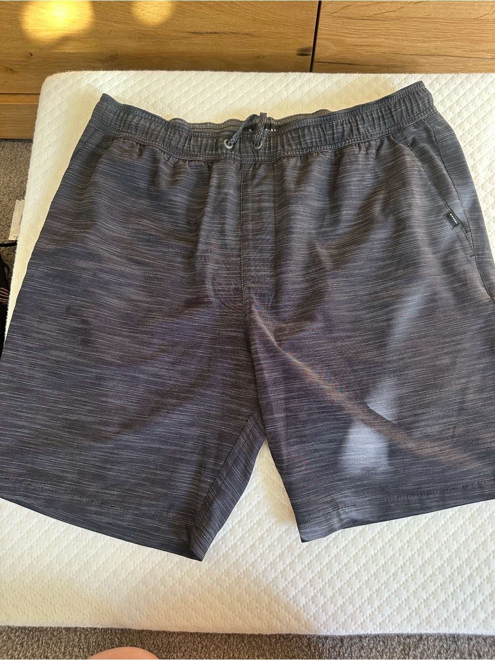 Rip Curl Charcoal Boardwalks Striped Swim Shorts